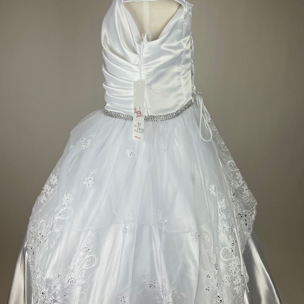 Girls First communion white dress size 7, 8, 10, 12 - Picture 9 of 13